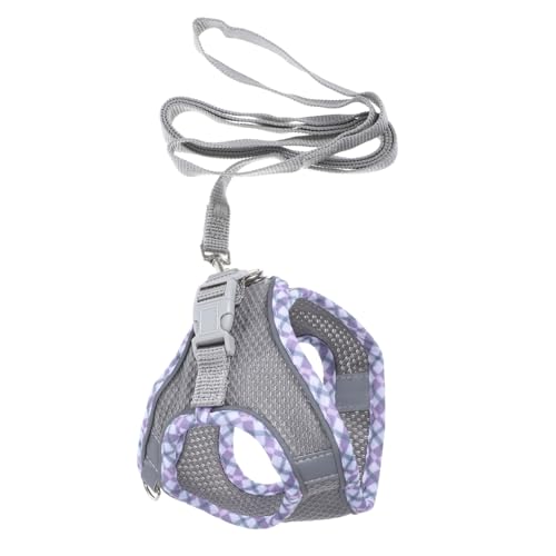 DECOMELODY Verstellbares Katzengeschirr XXS für Kleine Katzen und Kleintiere Leichtes Reflektierendes Ausbruchsicheres Weste Geschirr mit Leine Atmungsaktiv und Bequem für Sicheren von DECOMELODY