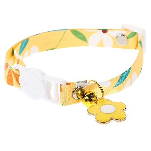 DECOMELODY Verstellbares Katzenhalsband mit Glöckchen Langlebiges für Kätzchen und Leuchtendem Gelb für Alltag und Besondere Anlässe DECOMELODY Verstellbares Katzenhalsband mit Glöckchen Langlebiges für Kätzchen und Leuchtendem Gelb für Alltag und Besondere Anlässe von DECOMELODY