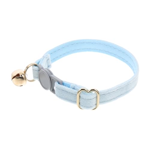 DECOMELODY Verstellbares Katzenhalsband mit Glöckchen und Personalisierbarem Namensschild Sicherheitsverschluss für Kätzchen und Katzen Strapazierfähiges Material für Optimale von DECOMELODY