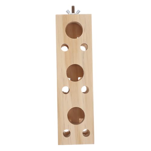 DECOMELODY Vogel Holzblock Kaut Spielzeug Papageien Spielzeug Tischplatten Bird Vogel Futterspielzeug Kleine Tiere Zerkleinern von DECOMELODY