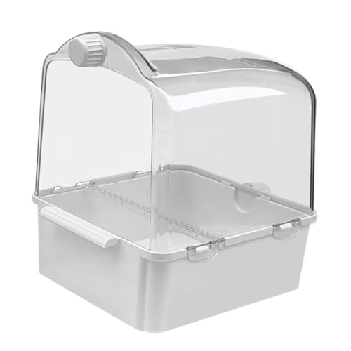 DECOMELODY Vogelbadewanne für Kleine Vögel Parrot Shower Tub mit Praktischem Wasserinjektor Stressreduzierend Langlebig und Wiederverwendbar Geeignet für Wellensittiche Kanarienvögel und von DECOMELODY