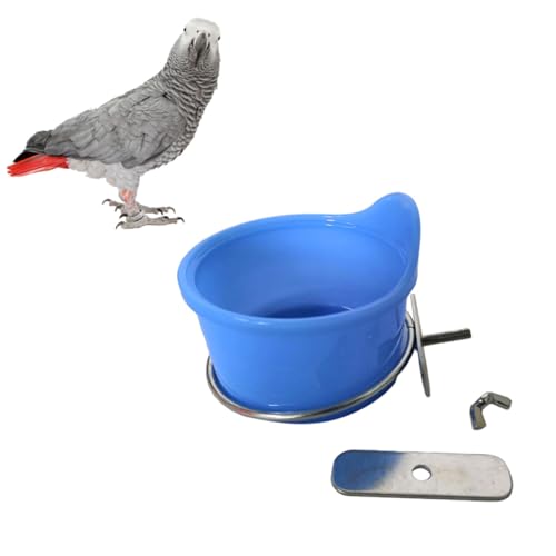DECOMELODY Vogelfutternapf aus Edelstahl Multifunktional Blauer Futter und Wassernapf für Papageien Wellensittiche und Kleine Vögel Robust und Leicht zu Reinigen Geeignet für DECOMELODY Vogelfutternapf aus Edelstahl Multifunktional Blauer Futter und Wassernapf für Papageien Wellensittiche und Kleine Vögel Robust und Leicht zu Reinigen Geeignet für von DECOMELODY