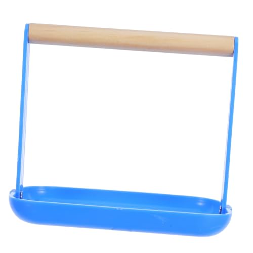 DECOMELODY Papageien-trainingsständer Mehrzweck-sitzstange Für Vögel Abs-Material Finkenständer Tablett Natürliche Vogelstation Aus Holz von DECOMELODY