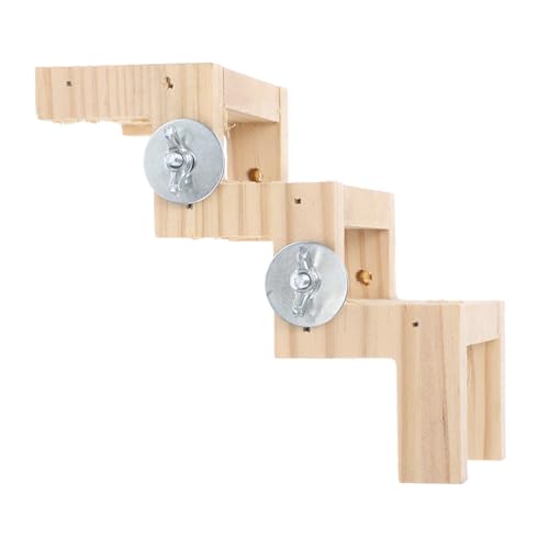 DECOMELODY Vogelspielzeug Kletterleiter Aus Holz Z-förmige Interaktive Treppe Für Papageien Spiel Und Ruheplattform Für Vögel Im Käfig Schnelle Und Design von DECOMELODY