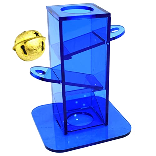 DECOMELODY Vogelspielzeug für Papageien Interaktives Push Pull Tower zur Vogelintelligenz für Sittiche Nymphensittiche und Andere Vogelarten mit Sicherem DECOMELODY Vogelspielzeug für Papageien Interaktives Push Pull Tower zur Vogelintelligenz für Sittiche Nymphensittiche und Andere Vogelarten mit Sicherem von DECOMELODY