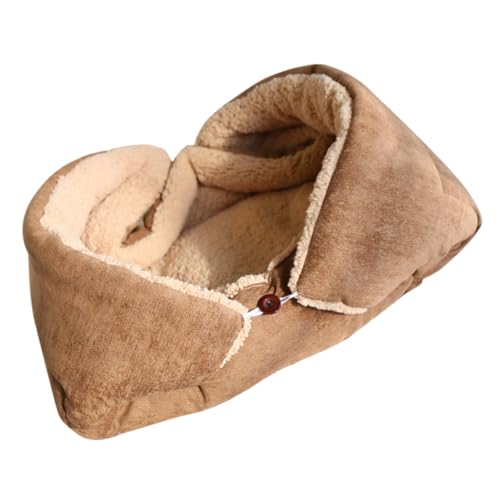 DECOMELODY Wärmende Haustiermatte für Kleine Hunde und Katzen Gepolstert Faltbar und Leicht zu Reinigen Vielseitig als Schlafmatte und Reisekissen Kuscheliges Plüschmaterial für Kalte Tage von DECOMELODY