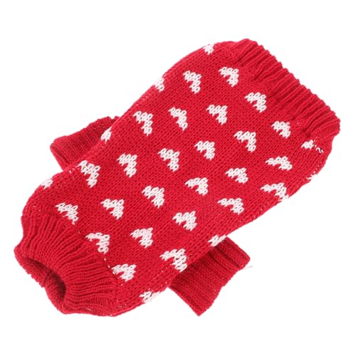DECOMELODY Warmer Hundepullover mit Herzmotiv Gestrickt aus Strapazierfähigem Acrylfasermaterial Mittlere für Kleine bis Mittelgroße Hunde Weicher Bequemer Haustierpullover für Alltag und DECOMELODY Warmer Hundepullover mit Herzmotiv Gestrickt aus Strapazierfähigem Acrylfasermaterial Mittlere für Kleine bis Mittelgroße Hunde Weicher Bequemer Haustierpullover für Alltag und von DECOMELODY