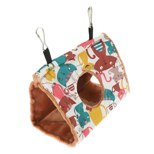DECOMELODY Warmes Vogelhängematte Vogelbett aus Robustem Canvas mit Belüftung Kleine Papageien Hängematte Winternest für Wellensittiche und Kleintiere im Käfig DECOMELODY Warmes Vogelhängematte Vogelbett aus Robustem Canvas mit Belüftung Kleine Papageien Hängematte Winternest für Wellensittiche und Kleintiere im Käfig von DECOMELODY