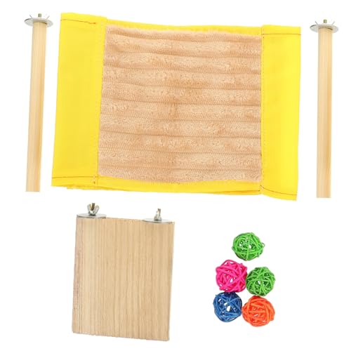 DECOMELODY Warmhängende Kleintier Hängematte Teiliges mit Nest Springsbrett und Spielball Atmungsaktiv Kratzfest Vielseitig für Hamster Chinchilla und Kleine Haustiere für DECOMELODY Warmhängende Kleintier Hängematte Teiliges mit Nest Springsbrett und Spielball Atmungsaktiv Kratzfest Vielseitig für Hamster Chinchilla und Kleine Haustiere für von DECOMELODY