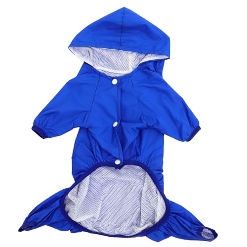 DECOMELODY wasserdichte Hundefunktionsjacke Mit Kapuze Und Reflektierenden Streifen One Regenmantel Für Mittelgroße Und Kleine Hunde Blau DECOMELODY wasserdichte Hundefunktionsjacke Mit Kapuze Und Reflektierenden Streifen One Regenmantel Für Mittelgroße Und Kleine Hunde Blau von DECOMELODY