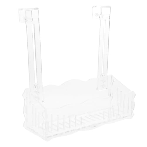 DECOMELODY Wasserpflanzentopf Groß mit Haken für Aquarium Langlebiger und Wiederverwendbarer Pflanzbecher für Aquarien Dekoration Installieren Transparent für Fischbecken und von DECOMELODY