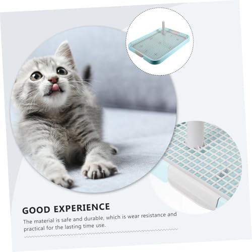DECOMELODY Welpen Hundetoilette Kunststoff Trainingsklo mit Säulendesign rutschfest Leicht und Langlebig Geeignet für Kleine bis Mittelgroße Hunde Haustier Trainingsklo von DECOMELODY