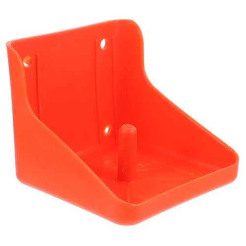 DECOMELODY Ziegelkasten Lecken Futterspender Ziegenmineralblock Füttern Steinsalz Salzblock Mineralblock Für Pferde Vieh Salz Lecken Kaninchen Tablett Futterschale Sport Rot von DECOMELODY