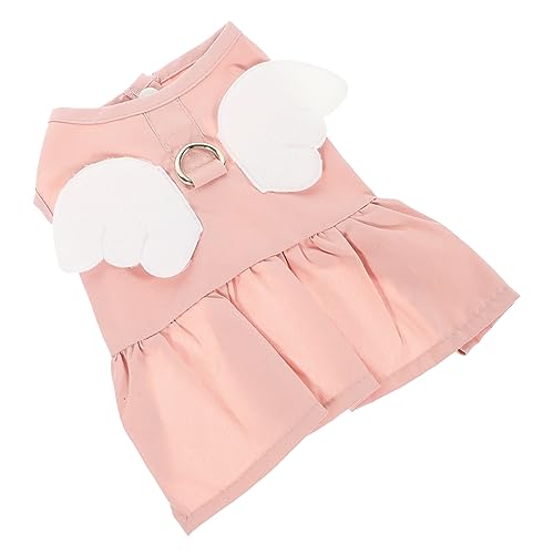 DECOMELODY soßiere sommerkleif Katzenkleidung Baumwoll putztuch baumwolltücher sommerliches hundekleid Haustierkleid Kostüm UPS waschbares Hundekleid Hundekleidung Baumwolle Polyester Rosa von DECOMELODY