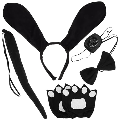 DECORNIJIA 1satz Hundekostüm Zubehör Mit Ohren Stirnband Fliege Nase Und Handschuhen Für Partys Und Kostüme Und Bequemes Design DECORNIJIA 1satz Hundekostüm Zubehör Mit Ohren Stirnband Fliege Nase Und Handschuhen Für Partys Und Kostüme Und Bequemes Design von DECORNIJIA