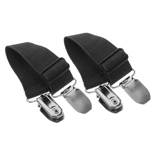 DECORNIJIA 2 Stück Elastische Verstellbare Hosenclips mit Clip Flexibler Beinhalter für Outdoor Radfahrer Winddicht Unisex rutschfest Multifunktional für Sport Alltagskleidung von DECORNIJIA