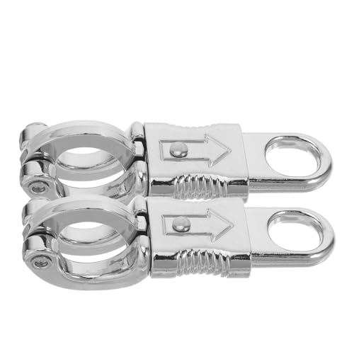 DECORNIJIA 2 Stück Schnapphaken aus Zinklegierung für Pferdegeschirr Robust und Flexibel Silberfarbene Panikhaken für Führstricke Vielseitig Einsetzbar bei Reitsport Training und von DECORNIJIA