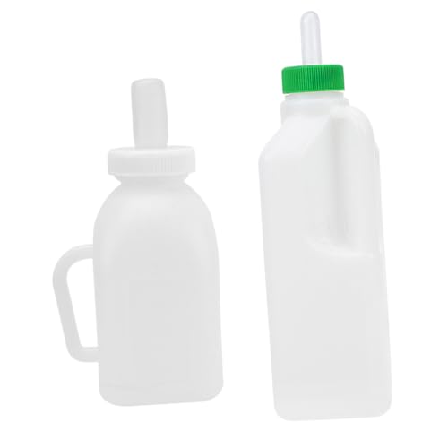 DECORNIJIA 2 Stück Teiliges Ziegen trinkflaschen Robustem Kunststoff mit Bissfesten Saugern Vielseitig für Lämmer Kälber und Andere Jungtiere Formstabil und Langlebig für Tieraufzucht von DECORNIJIA