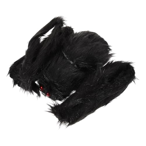 DECORNIJIA Halloween XXL Plüschspinne Haustierdekoration mit Realistischen Beinen Kreative Gruselige Spinnendeko für Hunde und Katzen Sanft und Sicher für Halloween Partygestaltung Drinnen von DECORNIJIA