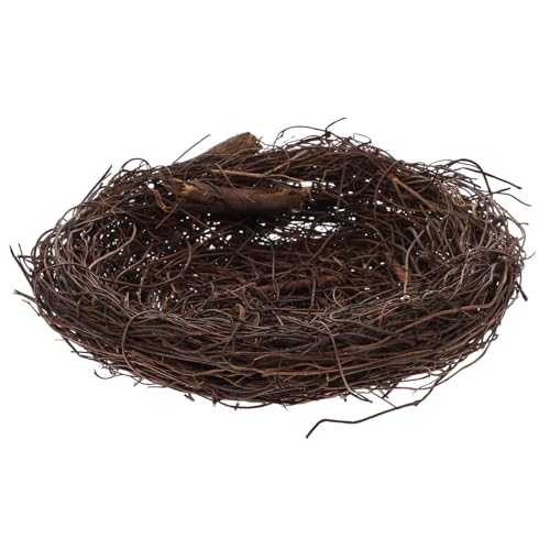 DECORNIJIA Leichtes Handgewebtes Vogel Nest aus Rattan Dekoratives Vogelhaus für Garten und Innenraum Stilvolles Deko Accessoire Langlebig und Vielseitig Einsetzbar von DECORNIJIA