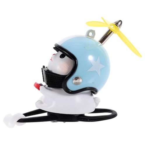 DECORNIJIA Resin Cat Toy mit Drehbarem Propellerhelm Niedliche Auto und Motorraddekoration aus Wasserfestem Harz Leichtes Katzenornament für Fahrrad Camping und für Katzenliebhaber von DECORNIJIA