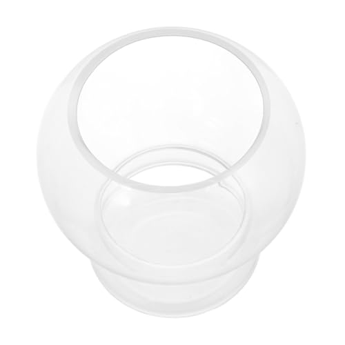 DECORNIJIA Transparente Runde Glas fischschale Klein für Goldfisch und Schildkröten Dekoratives Mini Aquarium und Blumenvase für Schreibtisch Home Office Aquarien deko von DECORNIJIA