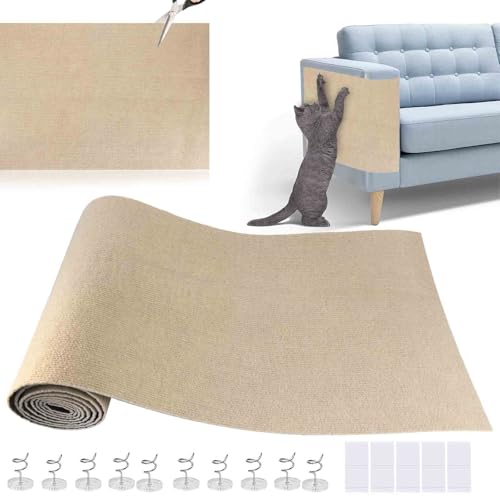 200cm*40cm Kratzmatte Selbstklebend, Zuschneidbar Kratzmatte, Katzen Kratzmattes Kratzfeste Sofaschutzmatte, Kratzschutz Katze, Kratzfolie Katzen Selbstklebend Für Sofaschutz (Khaki) 200cm*40cm Kratzmatte Selbstklebend, Zuschneidbar Kratzmatte, Katzen Kratzmattes Kratzfeste Sofaschutzmatte, Kratzschutz Katze, Kratzfolie Katzen Selbstklebend Für Sofaschutz (Khaki) von DEECOZY
