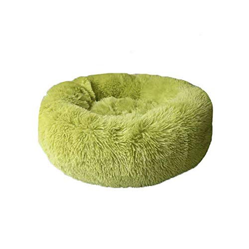 Hundebett aus weichem Plüsch, rutschfest, für mittelgroße und große Hunde und Katzen, gemütliches Haustierbett im Schlafzimmer, Wohnzimmer und Flur, Grün, 100 cm von DEEN