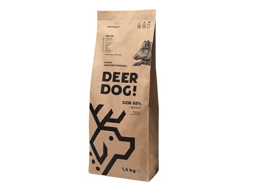 DEER DOG! (1 x 1,5 kg) | Hundefutter mit Wild und Süsskartoffel für kleine und mittlere Hunde | Super Premium Trockenfutter für Hunde | 1er Pack von DEER DOG!