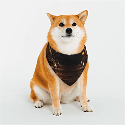 Hundehalstuch, Halloween-Totenkopf-Motiv, weich, wendbar, dreieckig, waschbar, verstellbar, Sommertuch für kleine bis große Hunde Hundehalstuch, Halloween-Totenkopf-Motiv, weich, wendbar, dreieckig, waschbar, verstellbar, Sommertuch für kleine bis große Hunde von DEHIWI