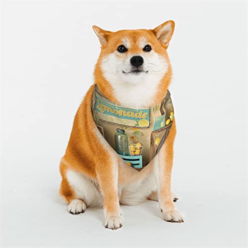 Hundehalstuch, weich, wendbar, dreieckig, waschbar, verstellbar, für kleine bis große Hunde, Zitronengelb Hundehalstuch, weich, wendbar, dreieckig, waschbar, verstellbar, für kleine bis große Hunde, Zitronengelb von DEHIWI
