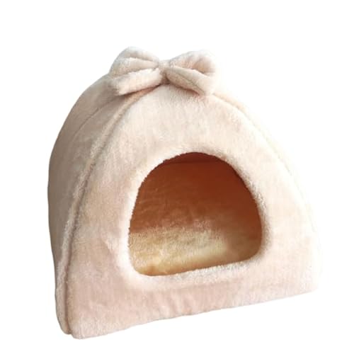 DEJIN Haustier-Nest für den Winter, warm, abnehmbar, weich, bequem, schlafendes Haustiernest von DEJIN
