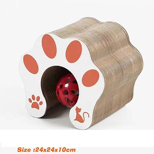 DEJIN Katzenspielzeug, interaktives Katzenballspielzeug, Spiel-Training, Spaß, mehrere Formen, Wellpapier, Katzenhaus-Haustierbedarf, 1 Stück von DEJIN
