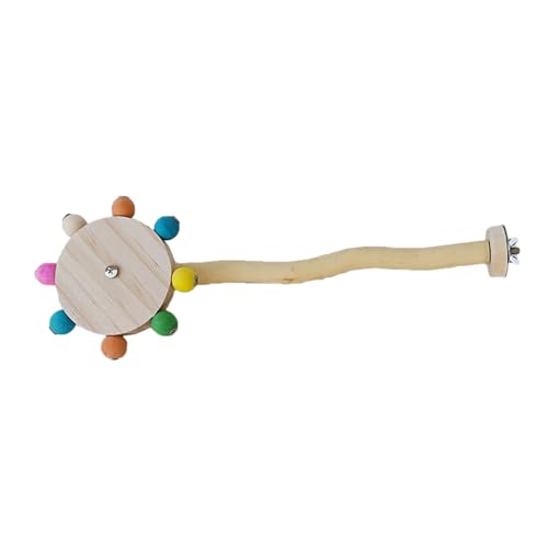 DEJIN Spielzeug mit rotierenden Kugeln, interaktiver Vogelständer, bunt, Papageien, Futterspielzeug, rotierende Bälle, M, 32 x 12 cm DEJIN Spielzeug mit rotierenden Kugeln, interaktiver Vogelständer, bunt, Papageien, Futterspielzeug, rotierende Bälle, M, 32 x 12 cm von DEJIN