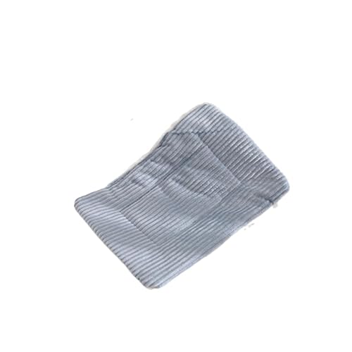 DEJIN Warmes Fleece-Bett für Herbst und Winter, weiche Fussel-Schlafmatte, Nest, Plüschmatte, Bett für Kleintiere, Igel, Hamster, Kaninchen, Vögel, Blau, Größe M von DEJIN