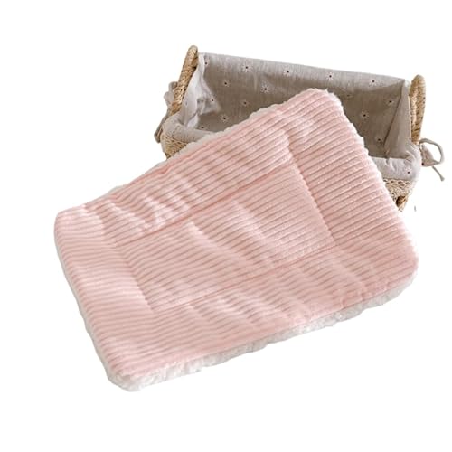 DEJIN Warmes Fleece-Bett für Herbst und Winter, weiche Fussel-Schlafmatte, Nest, Plüschmatte, Bett für Kleintiere, Igel, Hamster, Kaninchen, Vögel, Rosa, Größe M DEJIN Warmes Fleece-Bett für Herbst und Winter, weiche Fussel-Schlafmatte, Nest, Plüschmatte, Bett für Kleintiere, Igel, Hamster, Kaninchen, Vögel, Rosa, Größe M von DEJIN