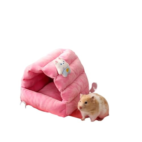 DEJIN Warmes bedrucktes Haustier-Produkt für Kleintiere, Hamsterhaus, Schlafbett, Vogelbett, Baumwollnest, Puder von DEJIN