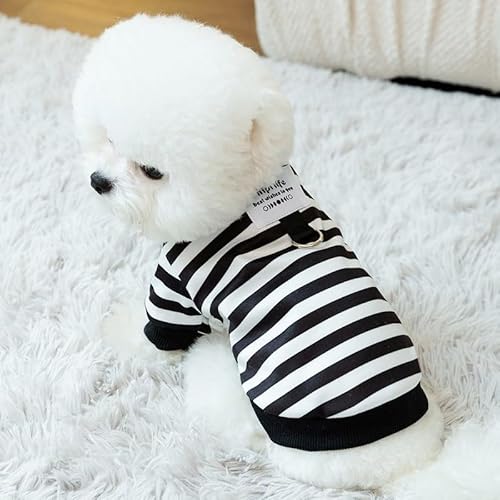 Dünner Hunde-Kapuzenpullover, einfarbig, Buchstaben-Stickerei, Welpen-Sweatshirt, Katzenkostüm, Mantel, Schwarz, Größe L von DEJIN
