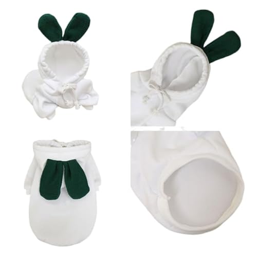 Fruit Hundekleidung für kleine Hunde, Kapuzenpullover, warmes Fleece, Haustierkleidung, Welpen, Katzen, Kostüm, Mantel, Weiß, Größe M Fruit Hundekleidung für kleine Hunde, Kapuzenpullover, warmes Fleece, Haustierkleidung, Welpen, Katzen, Kostüm, Mantel, Weiß, Größe M von DEJIN