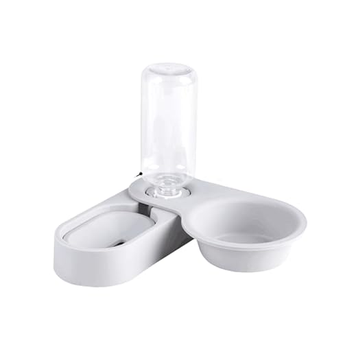 Futternapf für Haustiere, Kaninchen, Chinchilla, Meerschweinchen, automatischer Futternapf, All-in-One-Spleiß-Futternapf, Trinkbrunnen, erhöhter stehender Futternapf, Hellgrau, M Futternapf für Haustiere, Kaninchen, Chinchilla, Meerschweinchen, automatischer Futternapf, All-in-One-Spleiß-Futternapf, Trinkbrunnen, erhöhter stehender Futternapf, Hellgrau, M von DEJIN