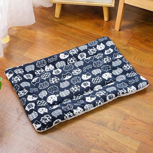 Haustier-Flanell-Matratze, Hundebett und Katzenbett, Hundedecke für kleine und große Hunde, Haustierbedarf, Dunkelblau, M, 61 x 41 cm Haustier-Flanell-Matratze, Hundebett und Katzenbett, Hundedecke für kleine und große Hunde, Haustierbedarf, Dunkelblau, M, 61 x 41 cm von DEJIN