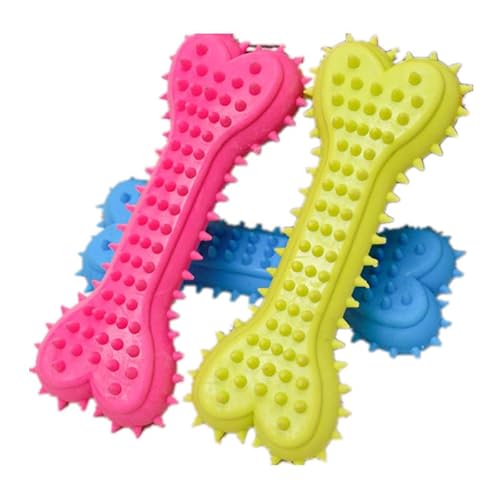 Haustierspielzeug für kleine Hunde, Gummi, Widerstand gegen Beißen, Hundespielzeug, Zahnreinigung, Kau-Trainingsspielzeug, Haustierbedarf, Welpen, Hunde, Herzknochen, 1 Stück, zufällige Farbe Haustierspielzeug für kleine Hunde, Gummi, Widerstand gegen Beißen, Hundespielzeug, Zahnreinigung, Kau-Trainingsspielzeug, Haustierbedarf, Welpen, Hunde, Herzknochen, 1 Stück, zufällige Farbe von DEJIN