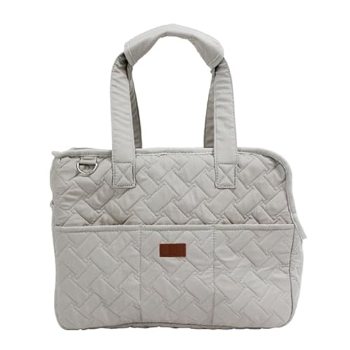 Haustiertasche, tragbarer Rucksack für Katzen, Reisen, Kuriertasche, Auto, waschbar, Tragetasche, grau, L 41 x 30 x 18 cm von DEJIN