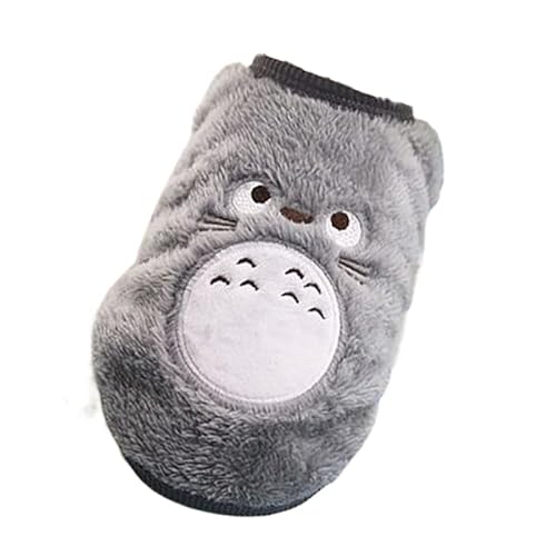 Hundekleidung, Winterweste für kleine Hunde und Katzen, warmer Haustier-Pullover, weicher Flanell, Welpenpufferjacke, Hundezubehör, Grau, Größe M, 1 Stück Hundekleidung, Winterweste für kleine Hunde und Katzen, warmer Haustier-Pullover, weicher Flanell, Welpenpufferjacke, Hundezubehör, Grau, Größe M, 1 Stück von DEJIN