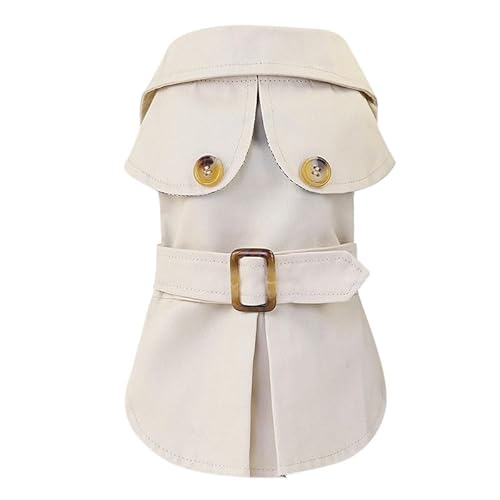 Hundemantel, Trenchjacke, Herbst-Winter, Hundekleidung für kleine Hunde, Gürtel, Dekoration, Welpen, Katzenkostüm, Khaki, Größe L Hundemantel, Trenchjacke, Herbst-Winter, Hundekleidung für kleine Hunde, Gürtel, Dekoration, Welpen, Katzenkostüm, Khaki, Größe L von DEJIN