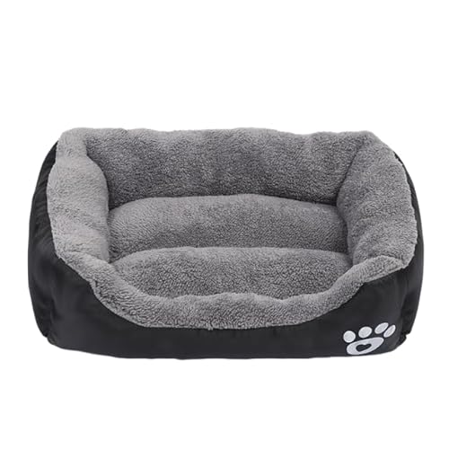 Katzen- und Hundebett, quadratisch, Plüschhütte, Sommer, waschbar, Katzenmatte, Matratze, mittelgroße und große Hunde von DEJIN