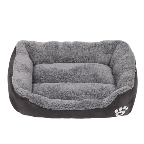 Katzen- und Hundebett, quadratisch, Plüschhütte, Sommer, waschbar, Katzenmatte, Matratze, mittelgroße und große Hunde von DEJIN