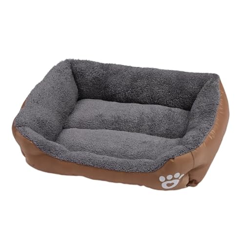 Katzen- und Hundebett, quadratisch, Plüschhütte, Sommer, waschbar, Katzenmatte, Matratze, mittelgroße und große Hunde Katzen- und Hundebett, quadratisch, Plüschhütte, Sommer, waschbar, Katzenmatte, Matratze, mittelgroße und große Hunde von DEJIN