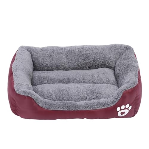Katzen- und Hundebett, quadratisch, Plüschhütte, Sommer, waschbar, Katzenmatte, Matratze, mittelgroße und große Hunde Katzen- und Hundebett, quadratisch, Plüschhütte, Sommer, waschbar, Katzenmatte, Matratze, mittelgroße und große Hunde von DEJIN