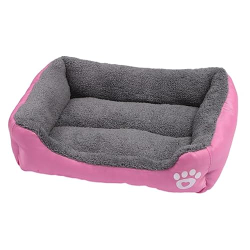 Katzen- und Hundebett, quadratisch, Plüschhütte, Sommer, waschbar, Katzenmatte, Matratze, mittelgroße und große Hunde Katzen- und Hundebett, quadratisch, Plüschhütte, Sommer, waschbar, Katzenmatte, Matratze, mittelgroße und große Hunde von DEJIN